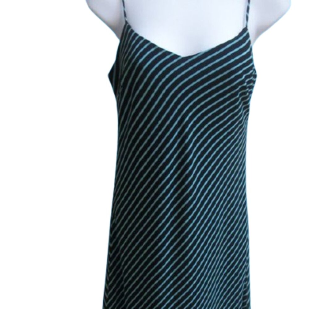 ---  Blue Striped Dress Size Small